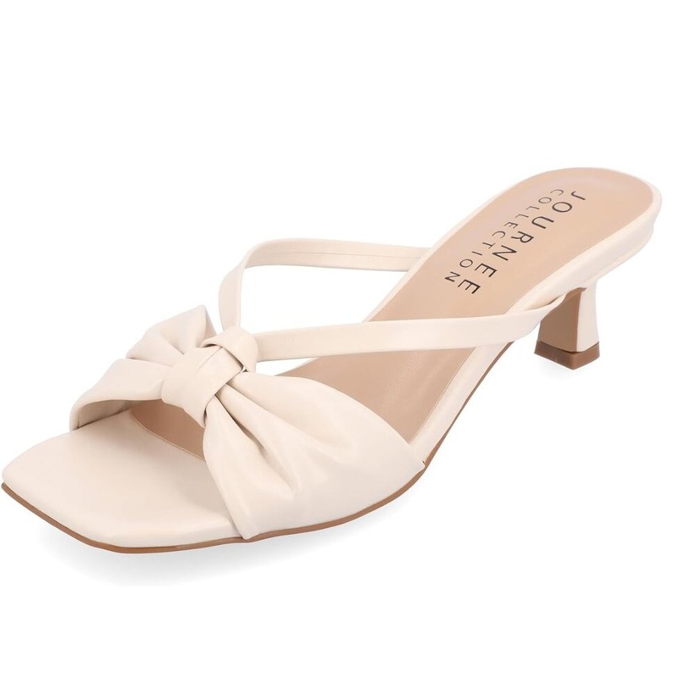 NiB Journee Women's Starling Pump Evening Heels Ivory Size 9 M $80 RY1369